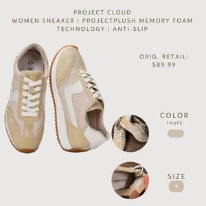 Women Sneaker | ProjectPlush Memory Foam Technology | Anti-Slip